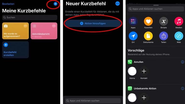 Kurzbefehle-App: Shortcuts in wenigen Schritten erstellen